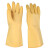 厚创 三蝶乳胶手套 塑胶皮橡胶工业耐酸碱  加厚加长耐用耐磨 加厚B型36cm一副