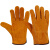 工匠手 焊接焊工耐用隔热劳保防护手套加棉款	 黄色 