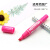 斑马牌（ZEBRA）大麦双头记号笔 可换替芯 油性标记笔 物流大头笔 签名马克笔 YYT5 粉色（单支装）