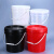水杉10L红色加厚pp塑料桶包装桶机油桶工业桶涂胶水桶垃圾卫桶压盖桶带盖