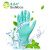 塞莫诗SI&MOOS 一次性乳胶橡胶检查手套工业实验卫生清洁防水隔离劳保防护手套L905GR50绿色薄荷味50只 大号L