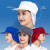 车间防尘工作帽帽子棉厨房网包头发网兜帽透气厨师帽男女通用 白色帽顶网