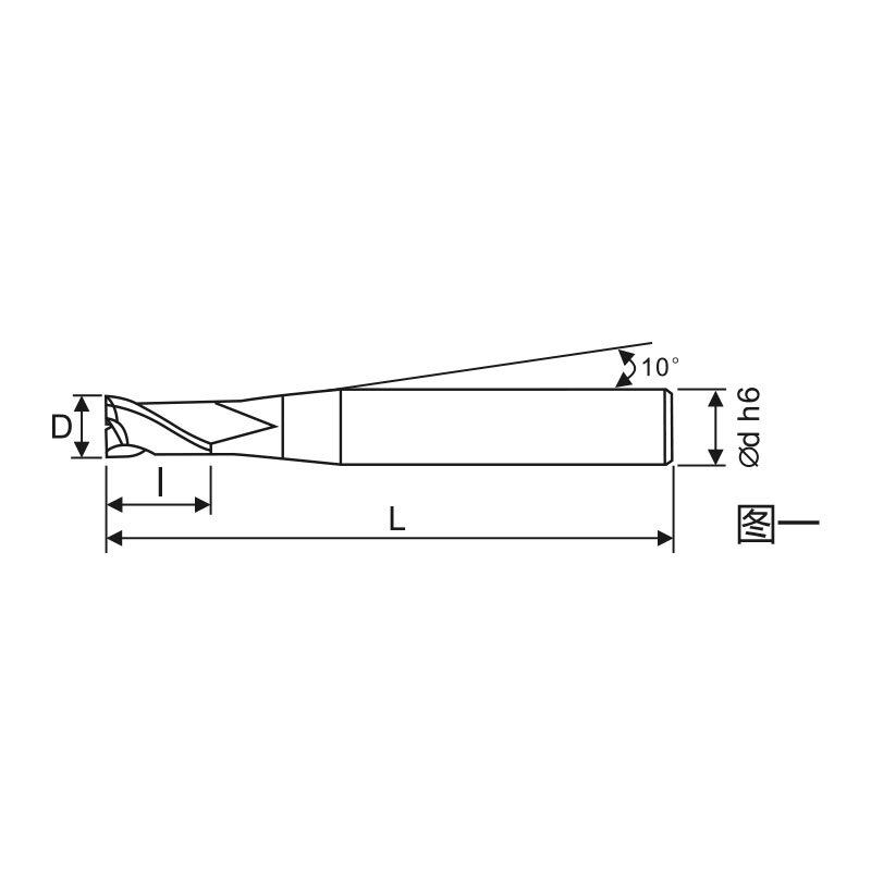 刃天行立铣刀TGM2030-050S04 通用加工2刃 平底铣刀 台湾生产  订制品