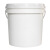 急先锋 10L级巧克力桶 白色圆形涂料桶防磨抗摔手提式塑料包装广口桶定制