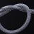 臻工品 包塑镀锌钢丝绳 透明涂塑带胶钢丝绳 带皮PVC钢丝绳 包胶晾衣绳 单位：卷 3mm300米 