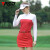 日顿高尔夫秋衣 2021新品 高尔夫球服装女士秋冬季POLO衫保暖长袖 QZ065-白色裙子 XS