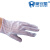 豪安星防电条纹手套 双面条纹手套 电子工业生产透气工作手套 双面条纹10双 均码