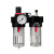 AL2000气泵AC3010空压机油水分离器气源处理过滤AFC二联件三联体 红色 精品AC5010-10D