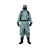 安美尚（ams）JKLY-LFFH01-SF6防化服（含面罩、手套、靴子）锦勇 定做 蓝色 1套 L码
