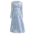 未风2024春装新款蕾丝连衣裙女蓝色名媛气质收腰中长款春季网纱裙 浅蓝色 XL