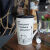 陶瓷马克杯带盖勺潮流杯子男家用咖啡女创意喝水杯情侣个性 优雅兔斯基+盖勺垫 0个 0ml 无盖无勺