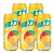 绿力 果汁饮料台湾 葡萄芒果汁饮料 水蜜桃菠萝汁饮品 儿童480ml罐装 芒果汁饮料490ml*5罐