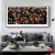 C罗梅西巴萨皇马足球海报挂画卧室客厅沙发超大幅壁画背景墙壁画 奇迹 40*80CM（中副）30MM加厚黑色画