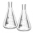 玻璃三角烧瓶烧杯锥形瓶带塞50/150/250/500/1000ml化学实验器材 环球直口三角瓶1000ml含塞