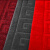 海斯迪克 HK-607 拉绒压花防滑地毯 PVC橡胶底绒面走廊酒店舞台大红地毯垫 暗红色1.6m宽*15m（整卷）