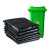 冰禹 BYlf-607 加厚型垃圾袋 商用工业办公用 黑色回收袋塑料袋 全新料 方形70*90cm 50个装