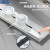 赞牌（ZANPAI）多功能白色明装电力滑轨道可移动轨道插座厨房餐边柜专用定制五孔 白色30CM+1个五孔+1个快充