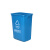 庄太太【蓝色60升无盖可回收物新国标】新国标垃圾桶带盖大号办公室厕所卫生间