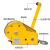 双向自锁手摇绞盘 牵引绞车便携式钢丝绳手动绞盘 *2600磅20米绳