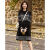 创琪潘礼服女2023新款平时可穿高级感长袖毛衣连衣裙秋冬季气质直筒外穿 黑色 S