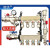 恒杰大流量 全铜重型地暖分水器地热暖气壁挂炉家用套阀配件大全 2路分水器