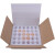 适用30枚装珍珠棉鸡蛋托防震泡沫寄草土鸡蛋快递包装盒箱子打包盒 30枚对扣托+彩箱*1套 拍10