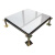 陶瓷面全钢地板瓷砖架空地板机房活动地板象牙白600 白聚晶（含加厚配件）