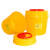 利器盒锐器盒黄色加厚筒方形圆形塑料一次性针头盒大号收纳桶 方形8L推盖款 黄色