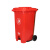 庄太太 分类脚踏环卫桶 户外大容量商用环卫垃圾箱【240L脚踏桶-红色投放标】ZTT1082