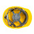 安全帽工地男建筑施工领导安全头盔国标加厚ABS劳保logo印字 橙色 ABS材质
