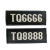 坚弓2011式保安胸牌胸号新款保安魔术粘贴式布胸号 保安号码牌 TQ胸号(号码随机发)