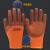久瑞 JSH17 浸胶防滑手套 透气耐磨劳保手套 毛圈咖橙色 12双装 
