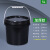 批发化工桶塑料桶包装桶黑色避光桶pp桶试剂瓶方桶避光塑料罐 6L-黑色方桶