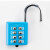 卡英 锌合金按键锁 8位按键密码锁 固定挂锁 盲人更衣柜工具箱密码锁 一个价 蓝色