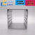 正方形铝合金外壳铝型材盒子铝盒长方形壳体氧化开孔丝印打标打样 104*90*长120白色