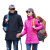 大杨2788冲锋衣 三合一户外防寒保暖防泼水防风透气外套两件套女款 玫红色 4XL码 定制