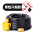 牛筋电线防水电缆线2芯户外防冻电源软线2.5平方插头带线 黑色2芯1.5平方30米
