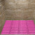 商用游泳馆防滑垫浴池澡堂镂空防水地垫游泳池防摔垫子拼接隔水垫 粉红色 30x30cm
