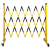 安赛瑞 玻璃钢伸缩围栏 可移动式电力隔离施工围挡 1.2x2m 黄黑款 1B00429