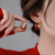 官猫法式复古红色滴釉耳环新年款时尚耳圈个性感耳饰情人节母亲节礼物 E3400