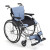日本MIKI轮椅可抬腿老人手推代步家用简易轻便医用残疾人多功能便携式老年人折叠手动轮椅车 时尚运动款+后轮22”+加厚坐靠垫+自重13kg