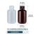 PP塑料试剂瓶实验室小广口化学取样瓶透明棕色耐高温聚乙烯样品瓶 【小口】125mL透明 1个