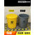垃圾桶圆形污物桶黄色加厚废弃物塑料桶有盖无盖大号商用 80L圆形生活垃圾桶（有盖） 加厚款