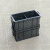 加厚长方形塑料收纳箱带盖五金零件盒小号黑色工具箱定制 黑色+可拆3格箱 收纳零件盒