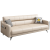 芝·华士品质品牌前十名小户型沙发床两用可折叠多功能客厅简约现 淡黄色（科技布） 抱枕随机发 双人位1.4*0.95（海棉款）