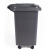 海斯迪克 HZL-96 户外垃圾桶 大号加厚环卫物业小区室外环保分类塑料带盖医疗垃圾桶箱 绿色50L(无轮款)