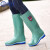 回力（Warrior）雨鞋时尚高筒雨鞋靴户外防水耐磨套鞋女款 703高帮 蓝色高筒 36码 