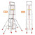 储力加厚铝合金伸缩人字梯 工程户外升降阁楼梯 折叠收折腿梯子特厚款12米3个厚收6.2米升11.7米 
