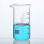 高硼硅刻度玻璃高型烧杯实验器材 LG高型玻璃烧杯800ml(2个)