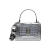 Karl Lagerfeld 618女士SIMONEFRONTFLAPCROSSBODY手提包单肩包 White/Silver Foil One Size